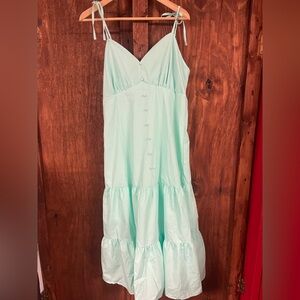 Mint Green Sleeveless Maxi Dress